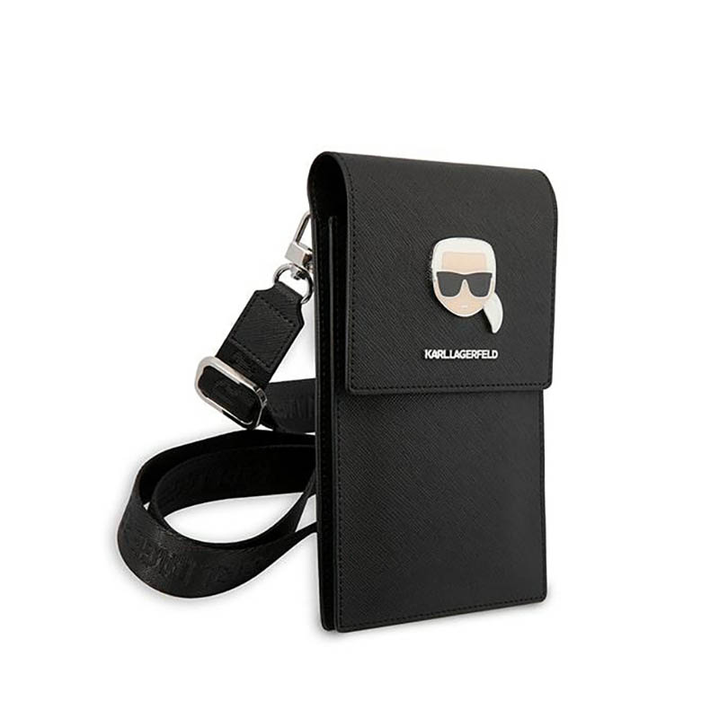 Karl Lagerfeld Metal Karl Head Wallet Phone Bag - Torba na smartfona i akcesoria (czarny) - obrazek 3