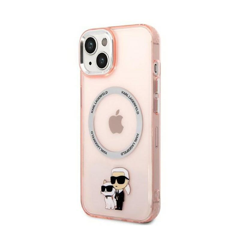 Karl Lagerfeld IML NFT Karl & Choupette MagSafe - Etui iPhone 14 (różowy) - obrazek 2