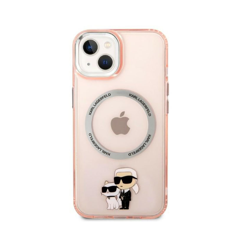 Karl Lagerfeld IML NFT Karl & Choupette MagSafe - Etui iPhone 14 (różowy) - obrazek 3