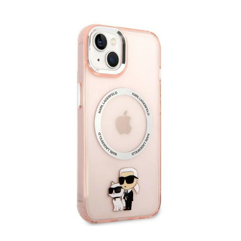 Karl Lagerfeld IML NFT Karl & Choupette MagSafe - Etui iPhone 14 (różowy) - obrazek 4
