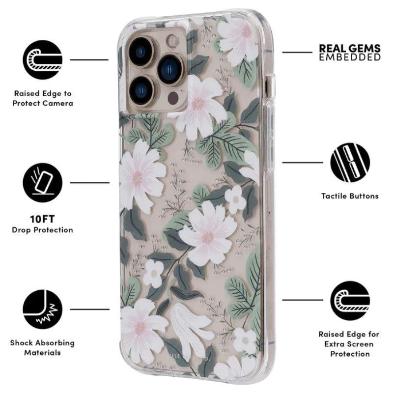 Rifle Paper Clear - Etui iPhone 13 Pro (Willow) - obrazek 3