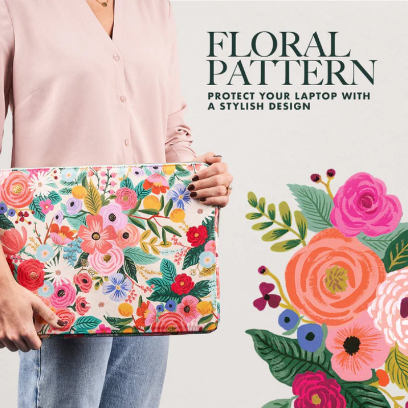 Rifle Paper Laptop Sleeve - Pokrowiec MacBook Pro 15" / Laptop 15,6” (Garden Party Blush) - obrazek 4