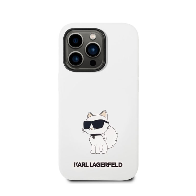 Karl Lagerfeld Silicone NFT Choupette - Etui iPhone 14 Pro Max (biały) - obrazek 3