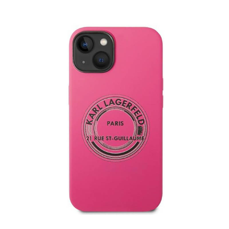 Karl Lagerfeld Silicone RSG - Etui iPhone 14 Plus (różowy) - obrazek 3