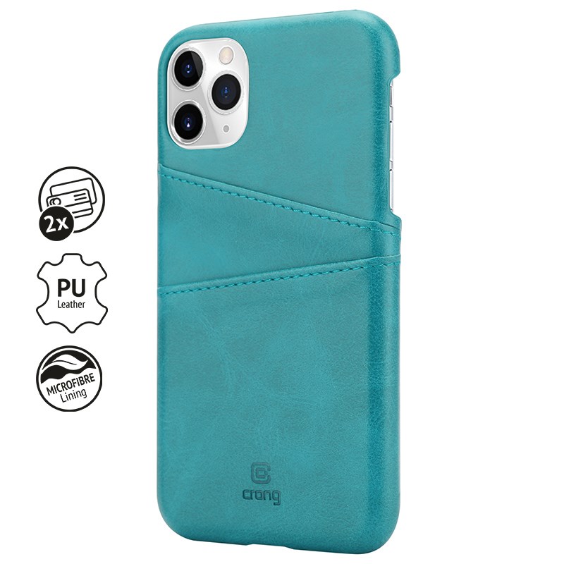 Crong Neat Cover - Etui iPhone 11 Pro z kieszeniami (zielony) - obrazek 2